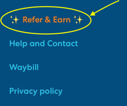 Refer & Earn in the CareDriver app