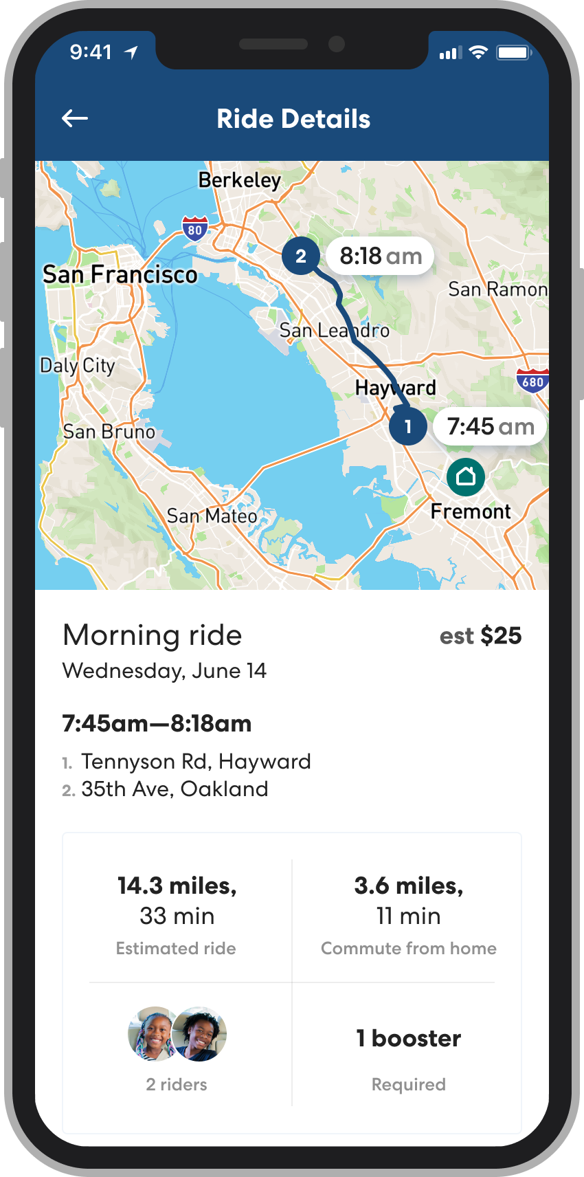 Bay Area rideshare driving app