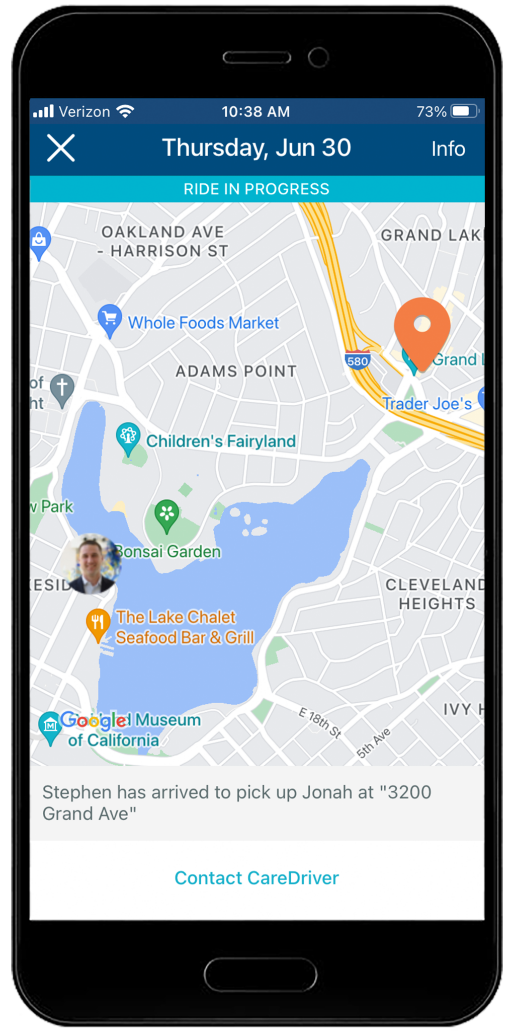 Transparency through live GPS tracking – HopSkipDrive